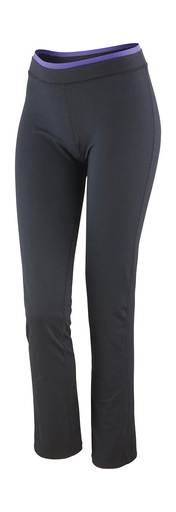 Women's Fitness Trousers Black/Lavender