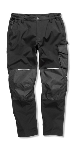 Slim Softshell Work Trousers Black