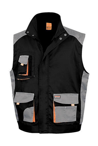 LITE Gilet Black/Grey/Orange