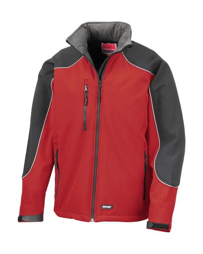 Ice Fell Hooded Softshell Jack Red/Black