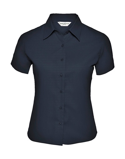Short Sleeve Classic Twill Shirt French Navy