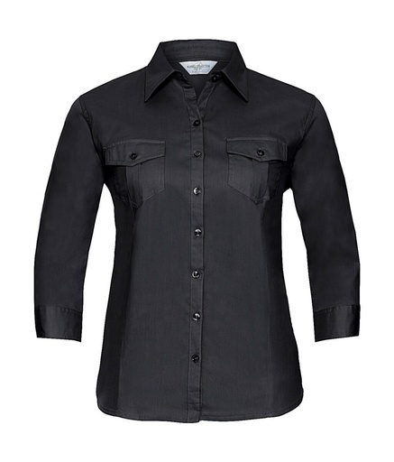 Ladies' Roll 3/4 Sleeve Shirt Black