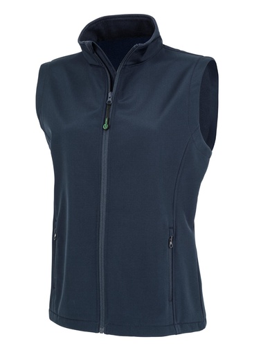 Women's Recycled 2-Layer Printable Softshell B/W Navy