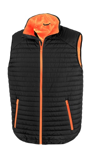 Thermoquilt Gilet Black/Orange