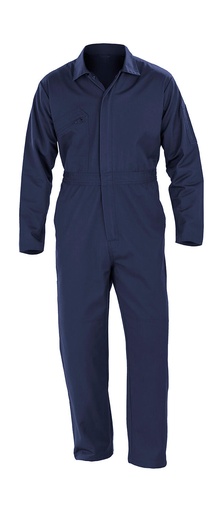 Recycled Action Overall with Zip Front Navy