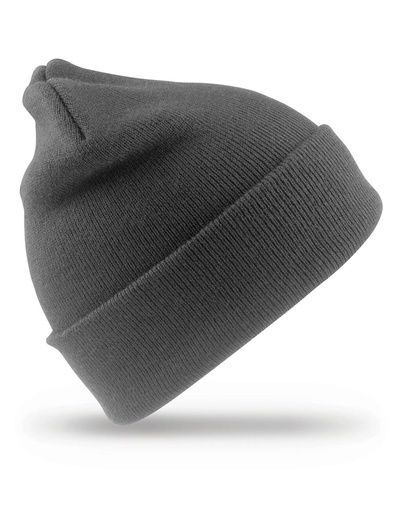 Recycled Woolly Ski Hat Charcoal