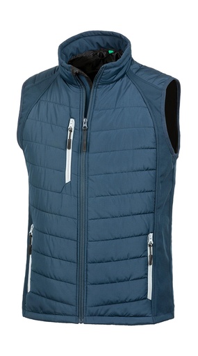 Compass Padded Softshell Gilet Navy/Grey