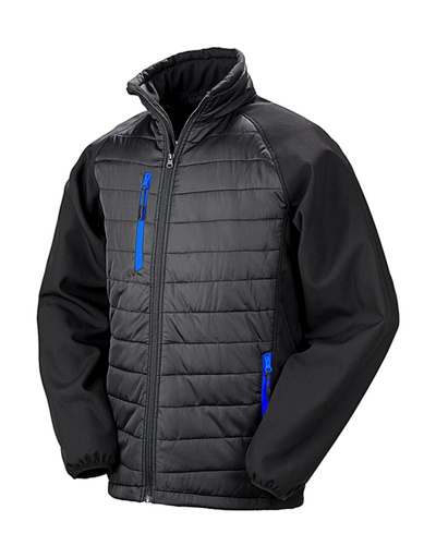 Compass Padded Softshell Black/Royal