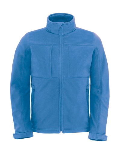 Hooded Softshell/men Azure