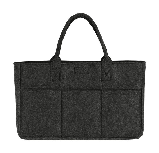 Pocket Felt Shopper Charcoal Melange