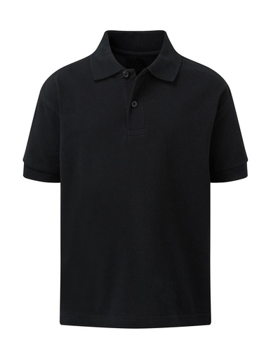 Cotton Polo Kids Black