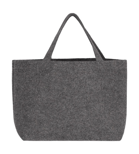 Small Felt Shopper Grey Melange