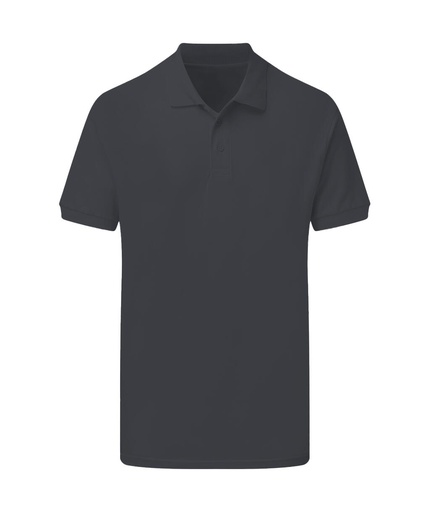 Cotton Polo Men Charcoal