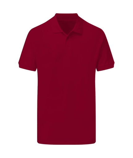 Cotton Polo Men Burgundy