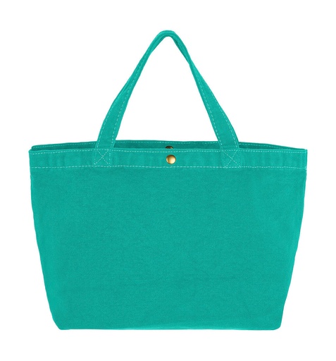 Small Canvas Shopper Seafoam