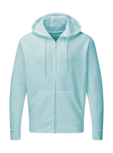 Hooded Full Zip Men Angel Blue