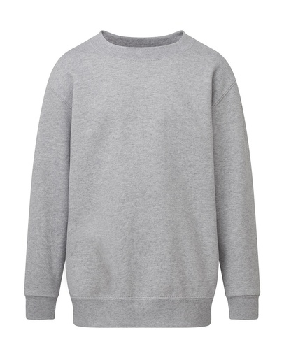 Crew Neck Sweatshirt Kids Light Oxford