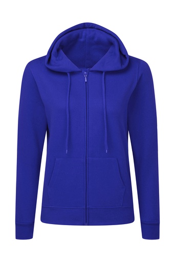 Hooded Full Zip Women Royal Blue