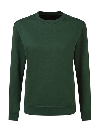 Crew Neck Sweatshirt Women Bottle Green
