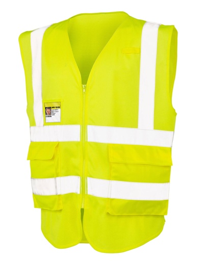 Executive Cool Mesh Safety Vest Fluorescent Yellow