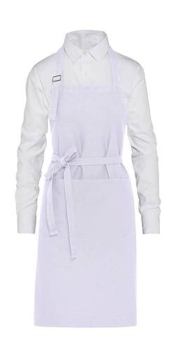 LISBON - Organic Heavyweight Bib Apron with Pocket White
