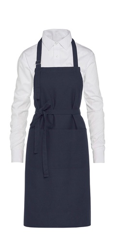 LISBON - Cotton Heavyweight Bib Apron with Pocket Navy