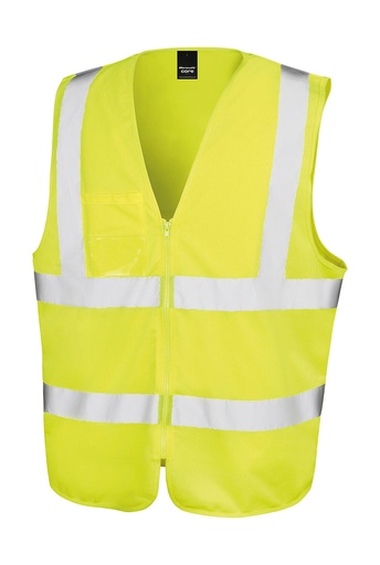 Zip I.D Safety Tabard Fluorescent Yellow