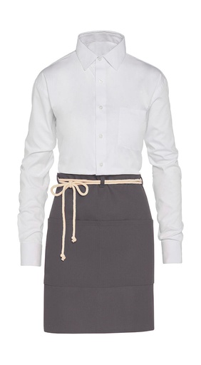 CORSICA - Cord Bistro Apron with Pocket Grey