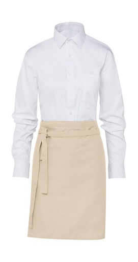 BRUSSELS Short Bistro Apron Natural