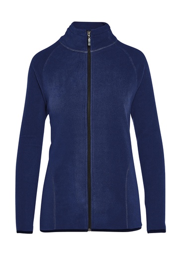 Signature Tagless Microfleece Full Zip Women Navy