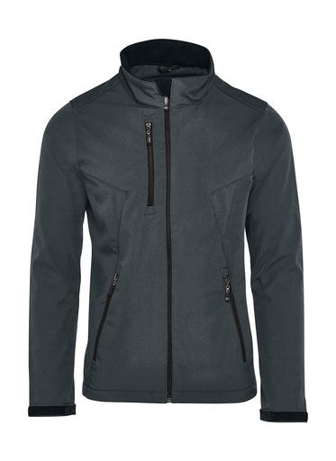 Signature Tagless Softshell Jacket Men Charcoal