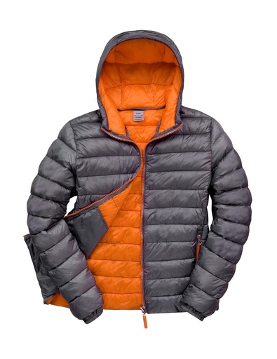 Snow Bird Hooded Jacket Grey/Orange