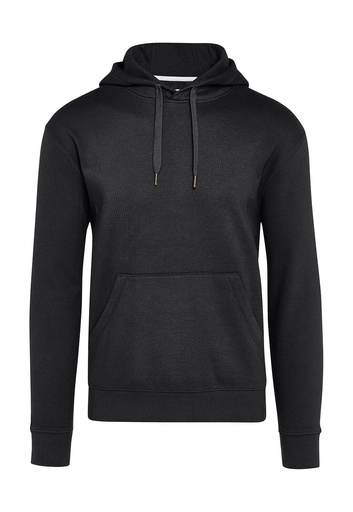 Signature Tagless Hooded Sweatshirt Unisex Dark Black