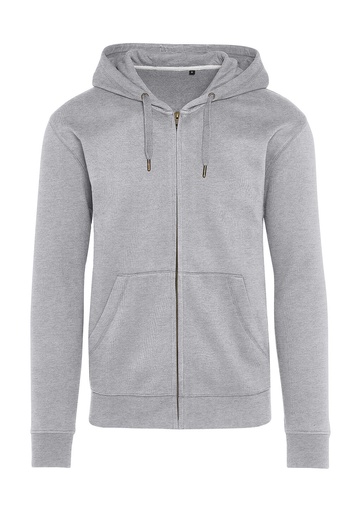 Signature Tagless Hooded Full Zip Unisex Light Oxford