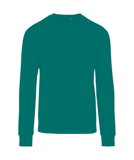 Signature Tagless Crew Neck Sweatshirt Unisex Emerald Green