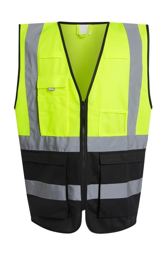 Pro Hi-Vis Executive Vest Yellow/Black