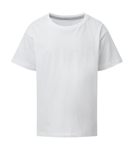 Signature Tagless Tee Kids White