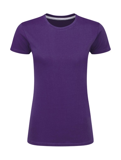 Signature Tagless Tee Women Purple