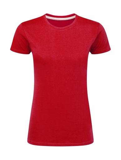 Signature Tagless Tee Women Red