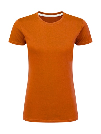 Signature Tagless Tee Women Orange