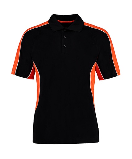 Classic Fit Cooltex® Contrast Polo Shirt Black/Orange