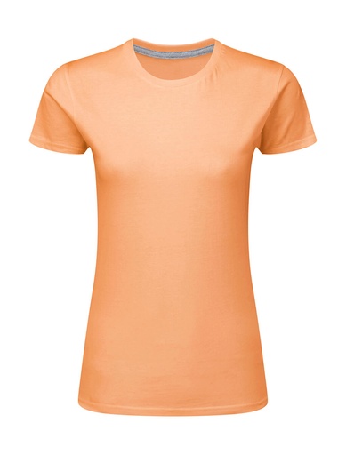 Signature Tagless Tee Women Cantaloupe