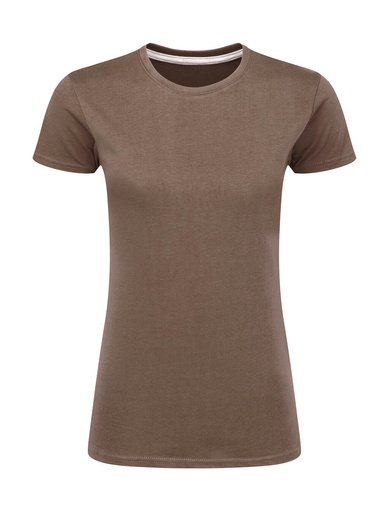 Signature Tagless Tee Women Deep Taupe
