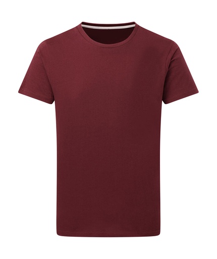 Signature Tagless Tee Men Burgundy