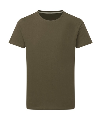 Signature Tagless Tee Men Military Green
