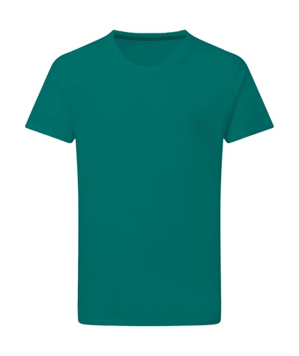 Signature Tagless Tee Men Emerald Green