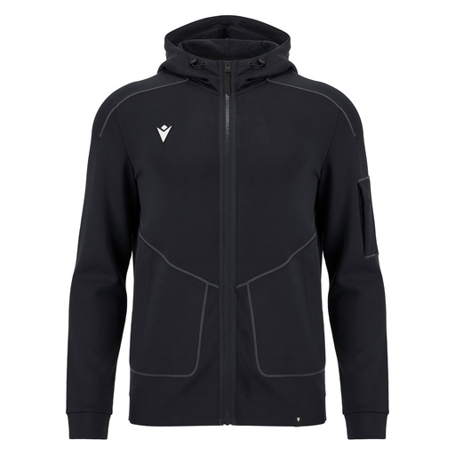 Ath Icon Kanak Tech Hoody Fzip Top Blk — Black