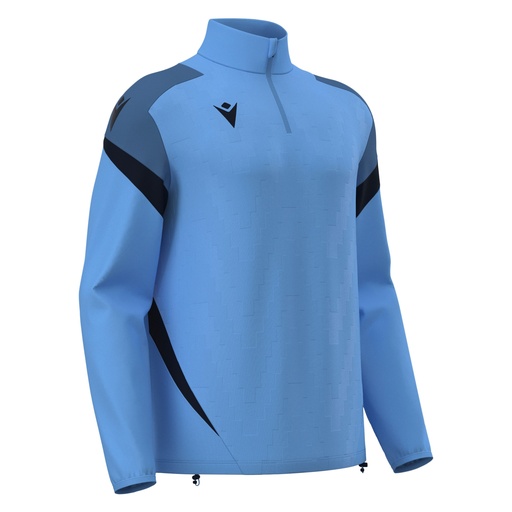 Hollow 1/4 Zip Jersey — Indigo Sky Blue