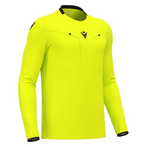 Frisk Referee Long-Sleeve Shirt — Neon Yellow