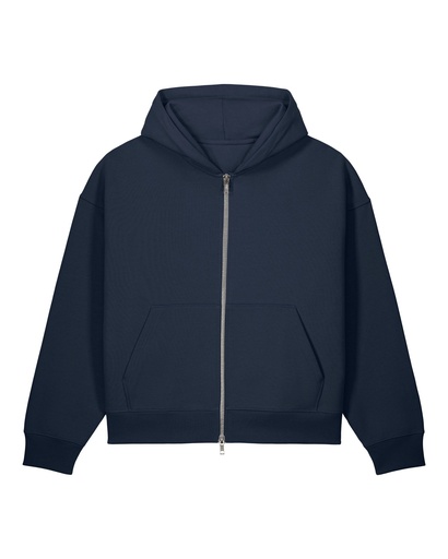 Fronter Zip Hoodie French Navy